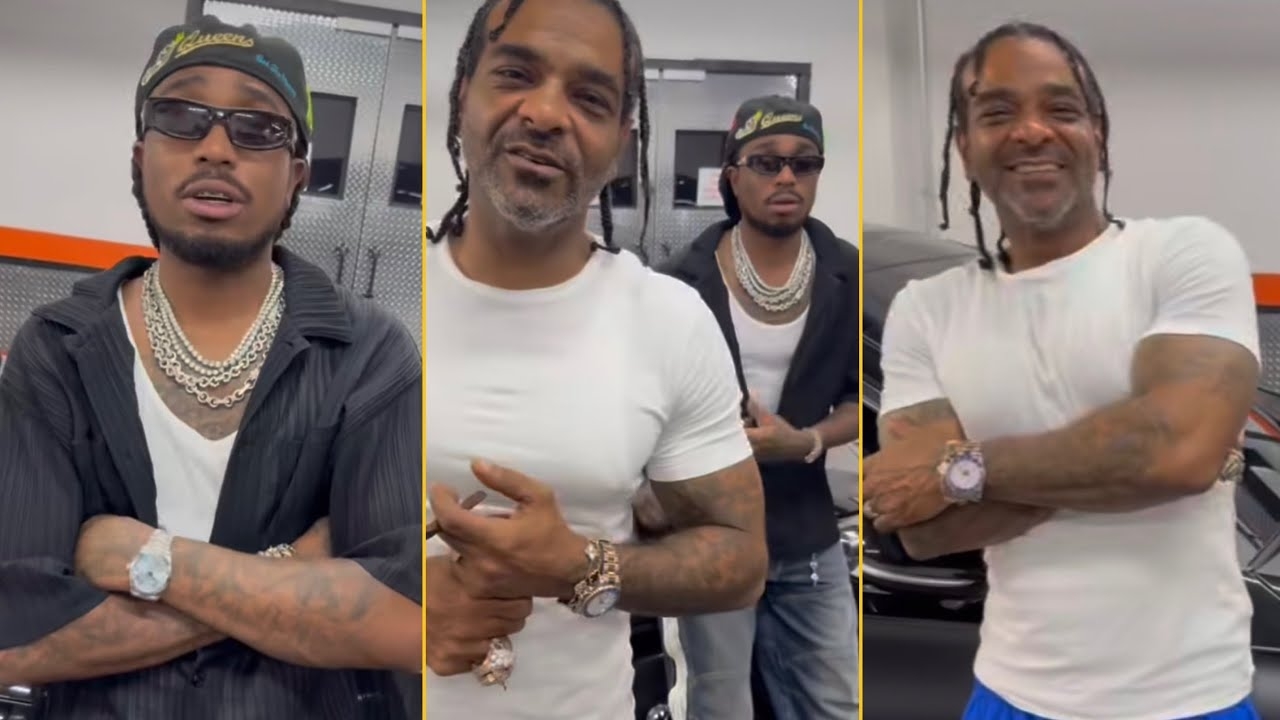 Quavo Linked Up With Jim Jones At Jimmys New Million Dollar Music Company In Harlem