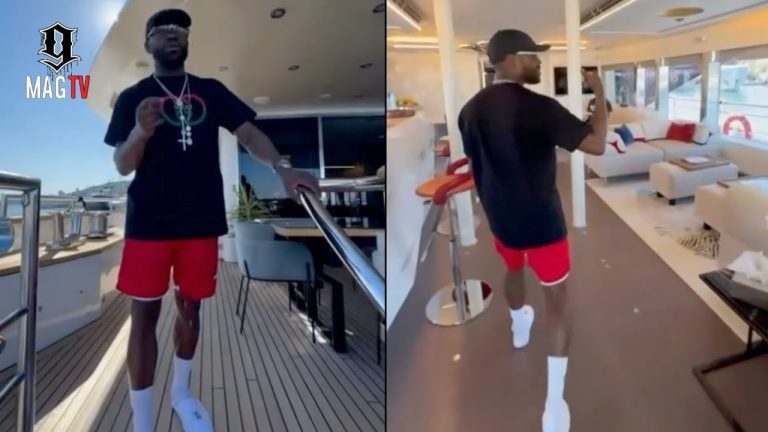 Floyd Mayweather Gives A Tour Of His Multi-Million Dollar Yacht Off The Coast Of France! 