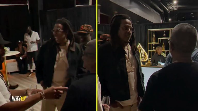Jay-Z Pulls Up At LAX Wine And Spirits Store In Atlantic And Having Big Business Conversation