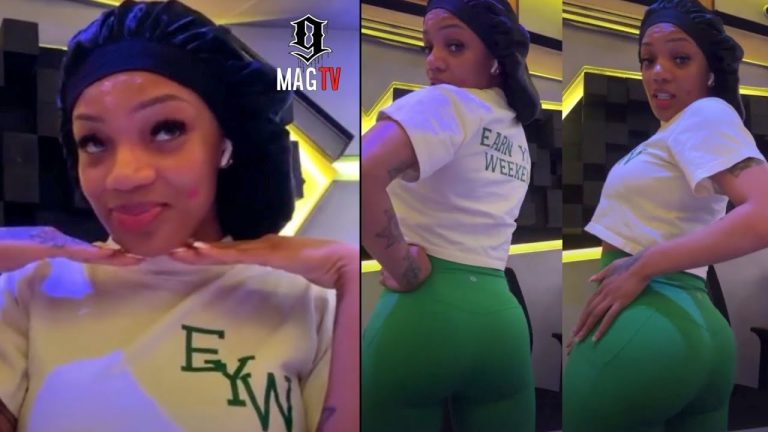 Glorilla Is Unbothered By Rumored Beef Wit Megan Thee Stallion While Flexin Gym Results! 