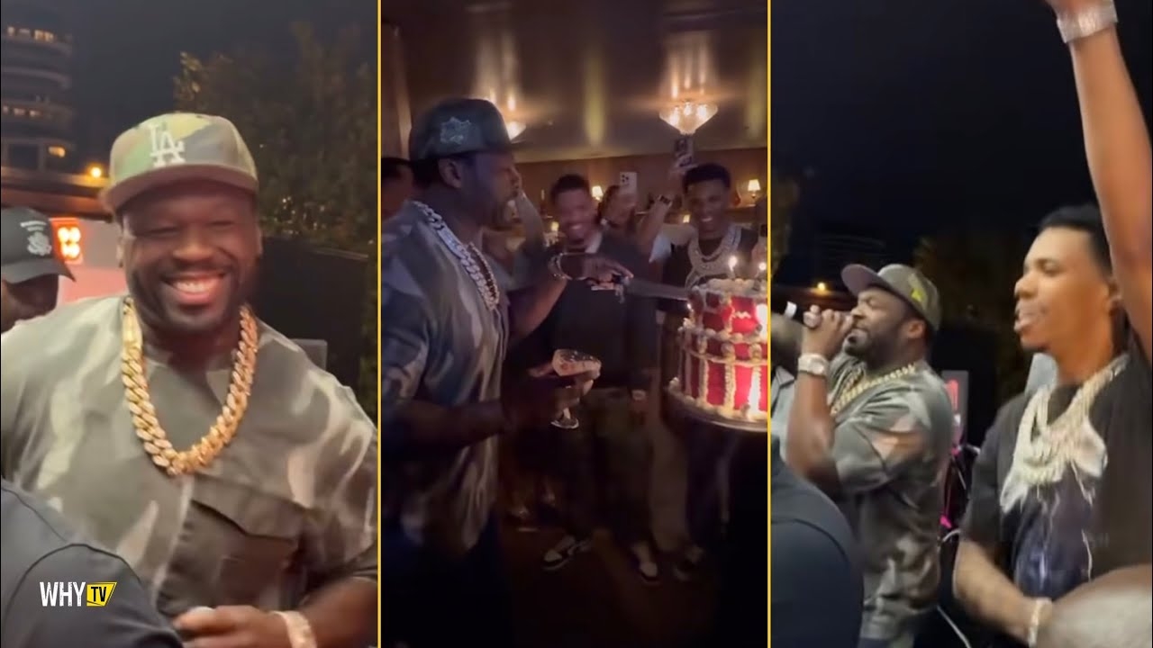 50 Cent Brings Out A Boogie At His 50th Birthday Party In London And Makes Real Fire On The Stage
