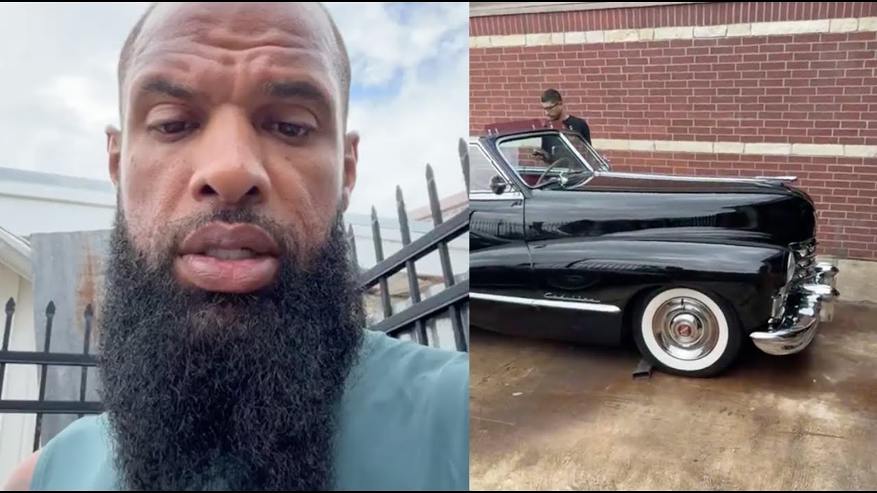 We Got Bagged Slim Thug Picks Up His Custom 47' Cadillac After Converting It Into A Lowrider
