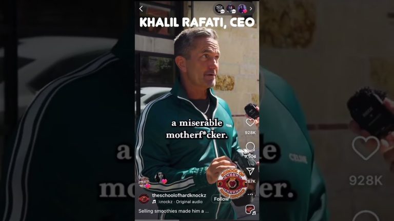 Millionaire CEO Khalil Rafati on misery