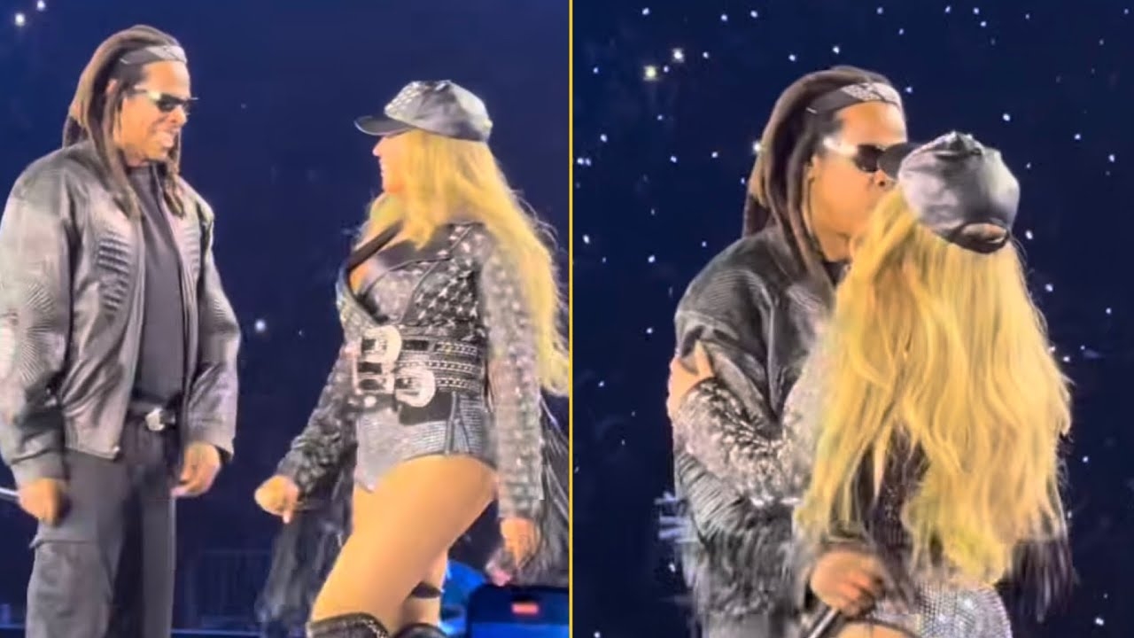 Jay Z Kisses Beyonce On The Stage During Cowboy Carter Show In ATL Fans Reaction Was Crazy