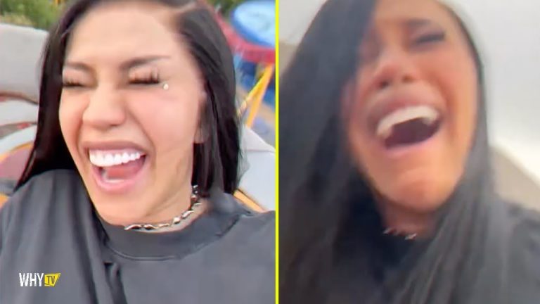 Cardi B Facing Her Fears On A Roller Coaster 'Please Someone Stop It, I Can't Anymore'