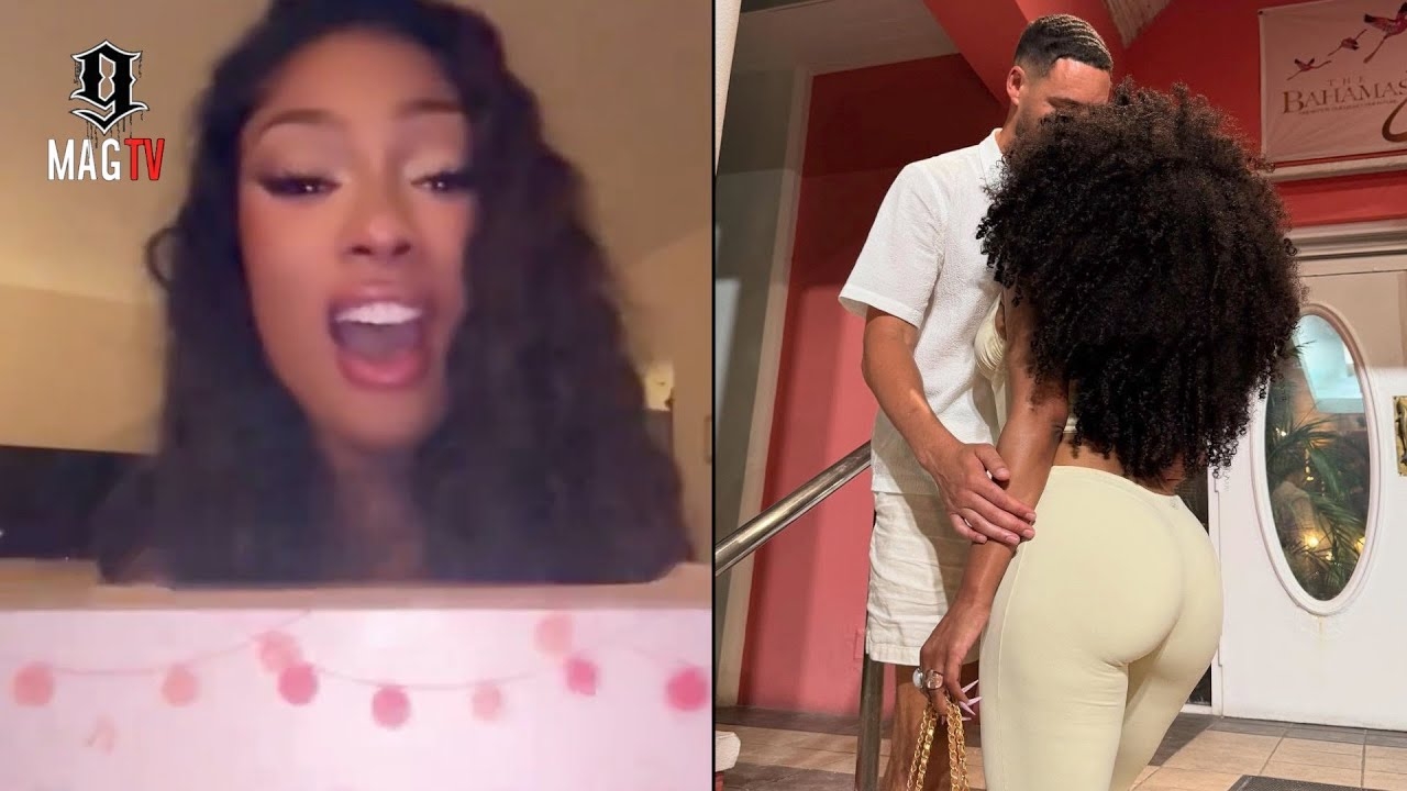 Megan Thee Stallion Unboxes Labubu Dolls On Klay Thompson's Lap!