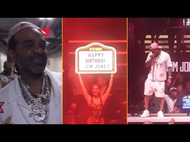 Jim Jones Is Celebrating His 49 Birthday With Juelz Santana, His Son & More In Harlem Club