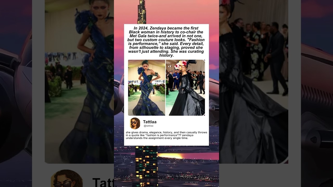 In 2024, Zendaya became the first Black woman in history to co-chair the Met Gala twiceand arrived