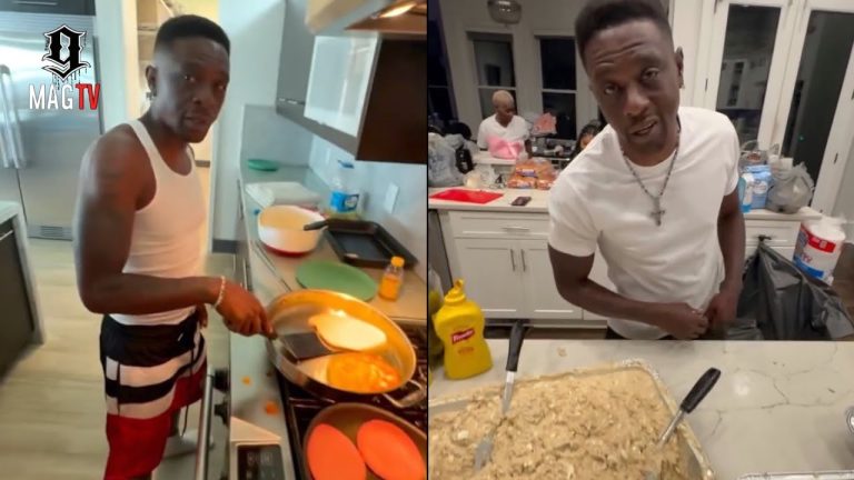 "IHOP Can't F**k Wit Me" Boosie Shows Off His Cooking Skills Flipping Pancakes For The Guys! 
