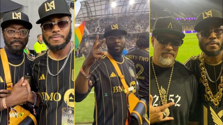 Bone Thugs, Will.I.AM And B Real Linked Up At LAFC vs GALAXY Soccer Game In Front Of 70k Fans