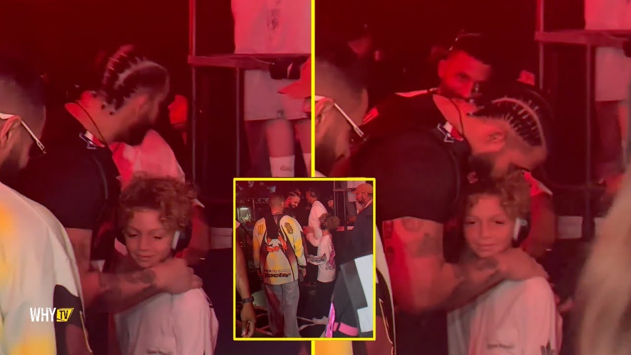 Drake And His Son Adonis Hanging Out Backstage Af One Of Drake's Shows 'Adonis My Little Boy'