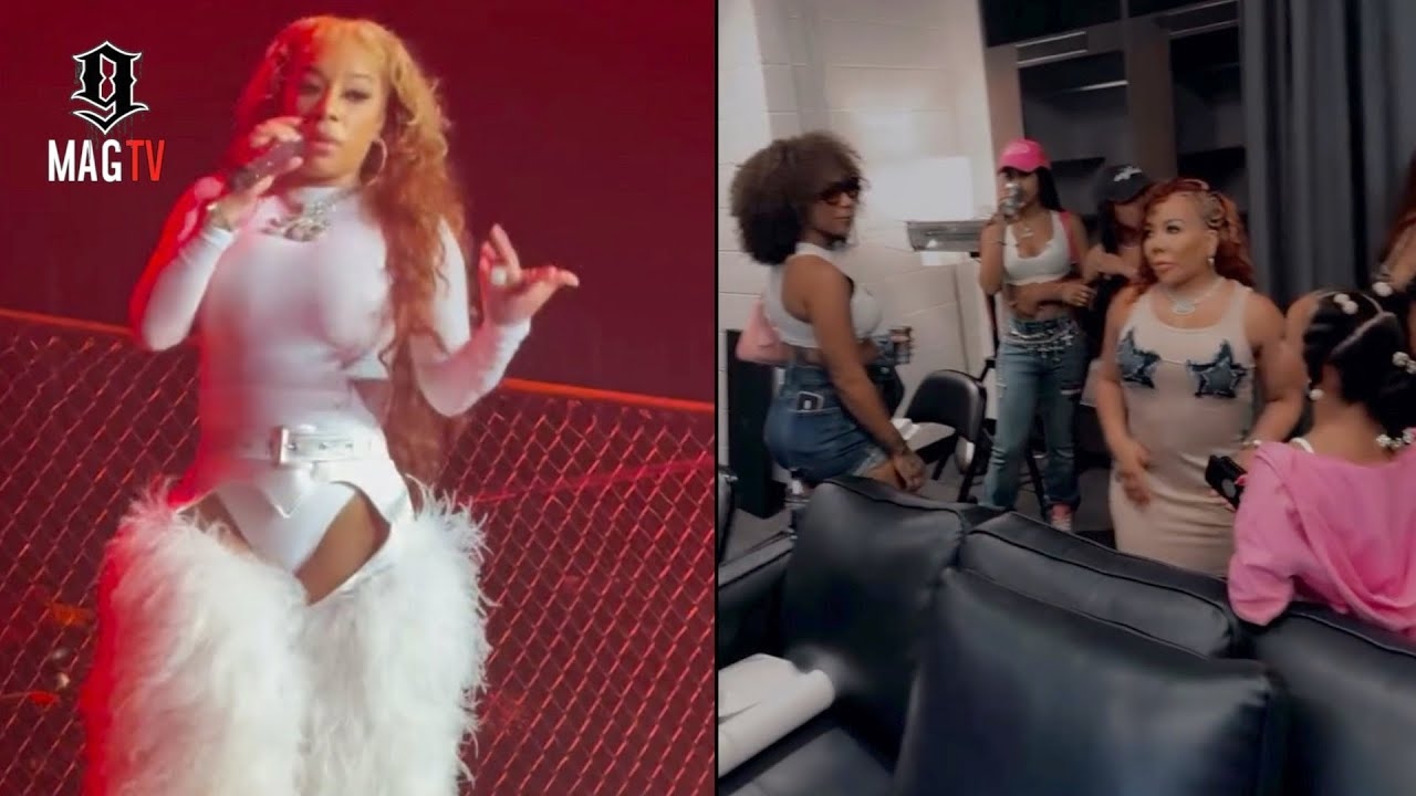 Tiny Harris & Daughter Zonnique Pull Up Backstage At Keyshia Cole's Concert In Atlanta!
