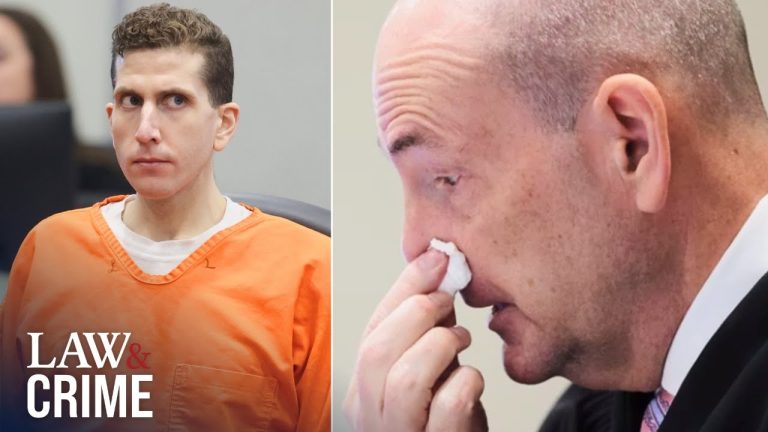 Bryan Kohberger Judge Tears Up While Locking Up Faceless Coward