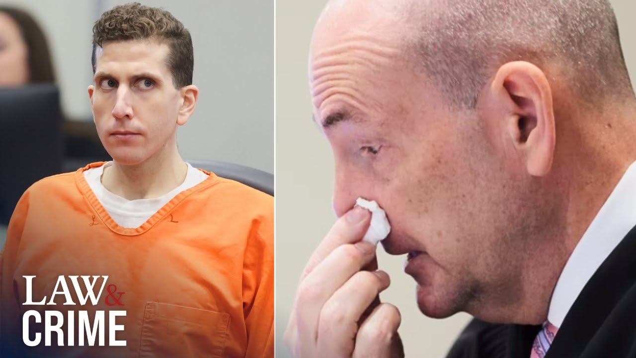 Bryan Kohberger Judge Tears Up While Locking Up Faceless Coward