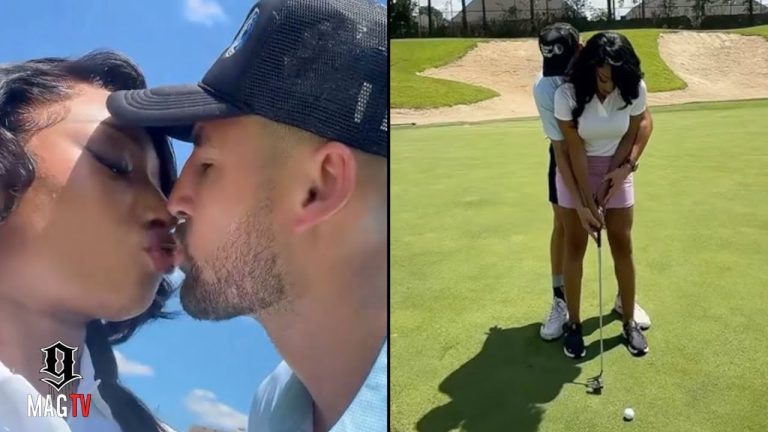 "Keep Your Knees Quiet" Klay Thompson Takes "GF" Megan Thee Stallion On A Golfing Date! 