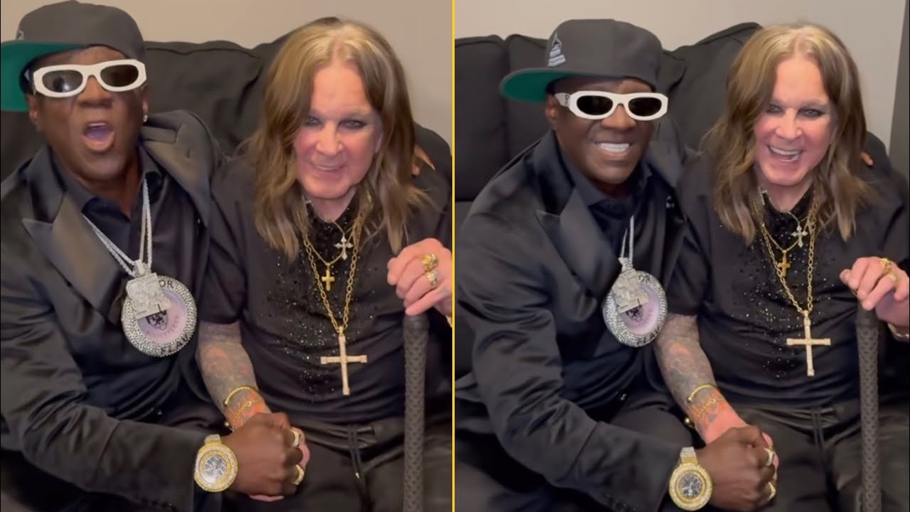 Flavor Flav Clowns And Chilling With Ozzy Ozbourne Few Days Before His Passing Away