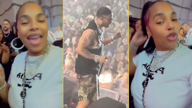 Ashanti Reacts Nelly Dedicates His Performance To Ashanti From The Backstage Love You Boy