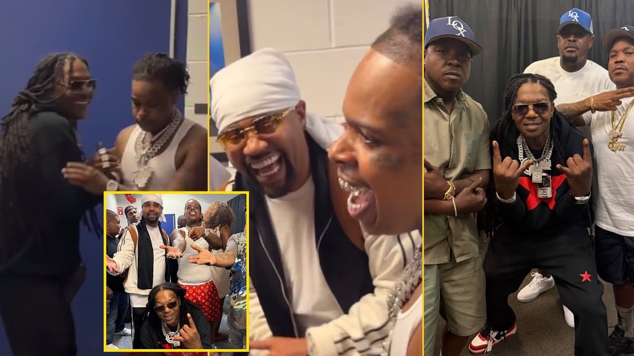 B.G. and Juvenile Linked Up With Finesse2Tymes And The Lox In Backstage After The Show In Chicago