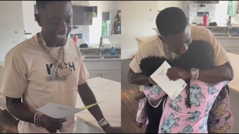 Boosie Fights Back Tears After His Kids Surprise Him With Gifts Returning Home From Tour