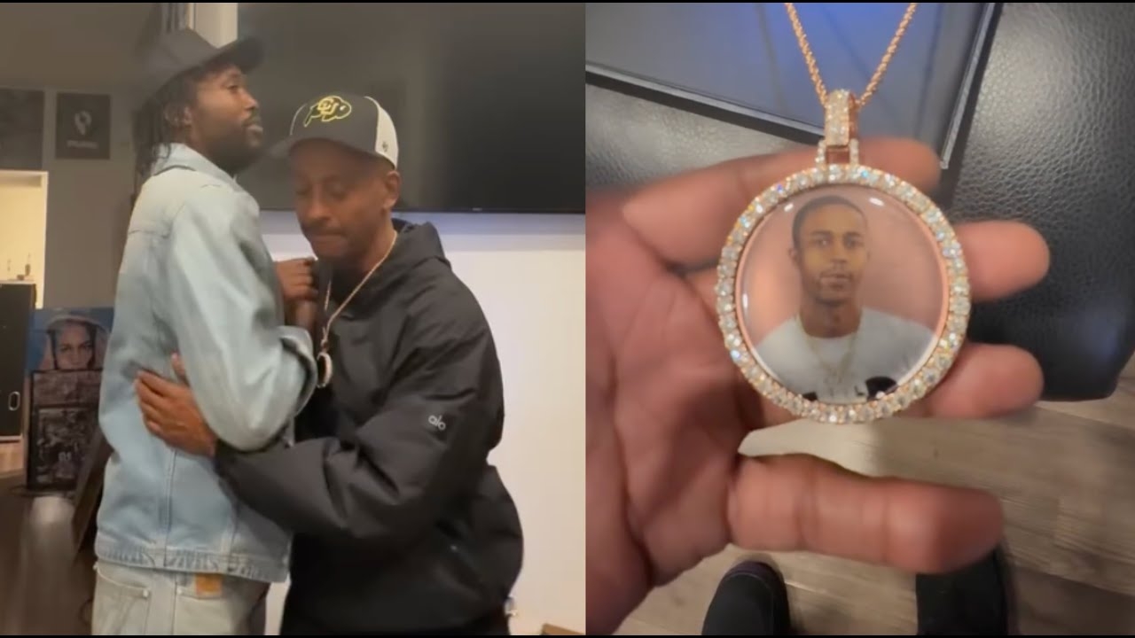 Gillie Fights Back Tears After Meek Mill Surprises Him With Diamond Photo Of Late Son Cheese