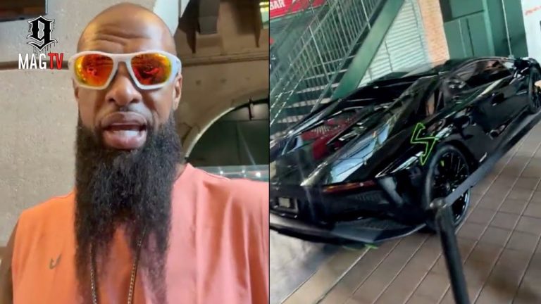 "Guiness Book Of World Records" Slim Thug Claims He's The Tallest Rapper Ever While Touring Car Show