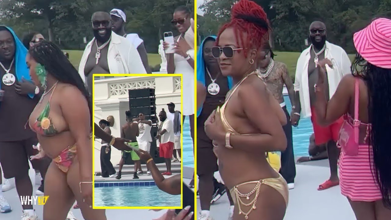 Rick Ross Have Private Pool Party In Miami With 50 Cent's Ex Girlfriend And Big Meech