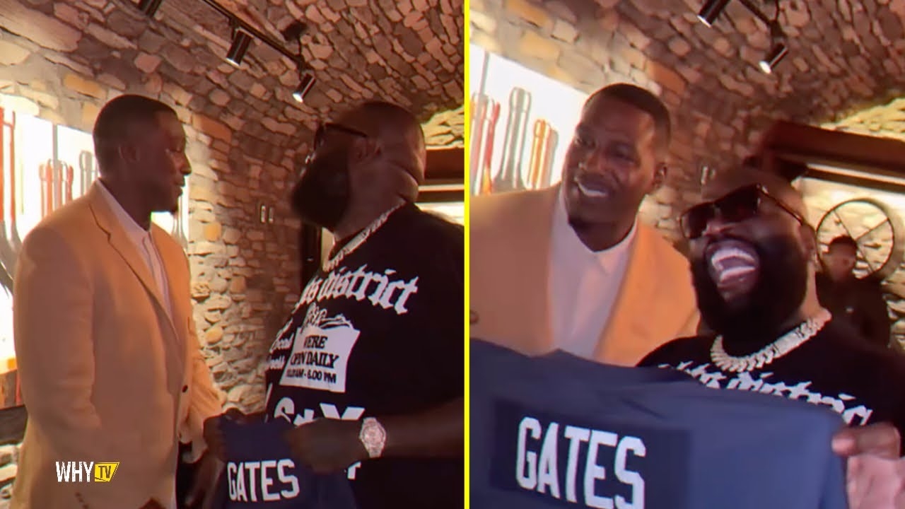 Antonio Gates Gives Rick Ross A Signed Jersey After His Hall Of Fame Induction 'U The King Antonio'