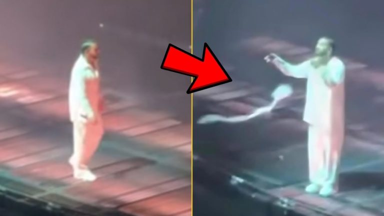 Kendrick Lamar Fan Throws A Toilet Paper At Drake During The Amsterdam Show Last Night