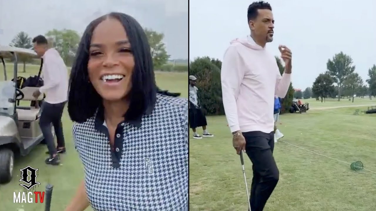 Matt Barnes & Chad Ochocinco's "BM" Sharelle Rosado Attend Celebrity Golf Tournament Together!