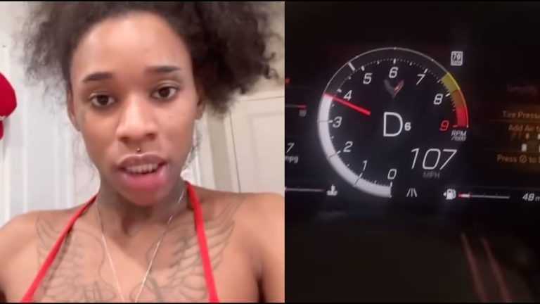 "Come F*ck Me" Sexyy Red Announces She's Single Then Pushes 107mph In Her Corvette Z06
