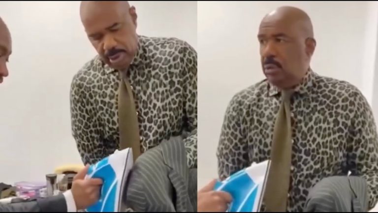 Steve Harvey Almost SPAZZEZ On His Stylist For Not Knowing How To Iron A Suit