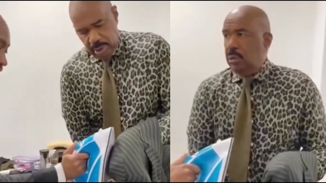 Steve Harvey Almost SPAZZEZ On His Stylist For Not Knowing How To Iron A Suit