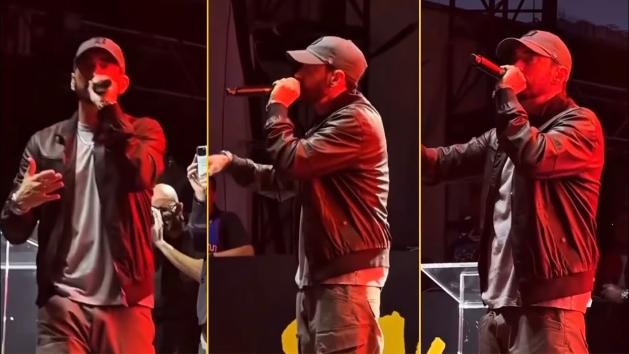 Eminem Makes Public Service Announcement During The Show Last Night Thanks To All My Stans
