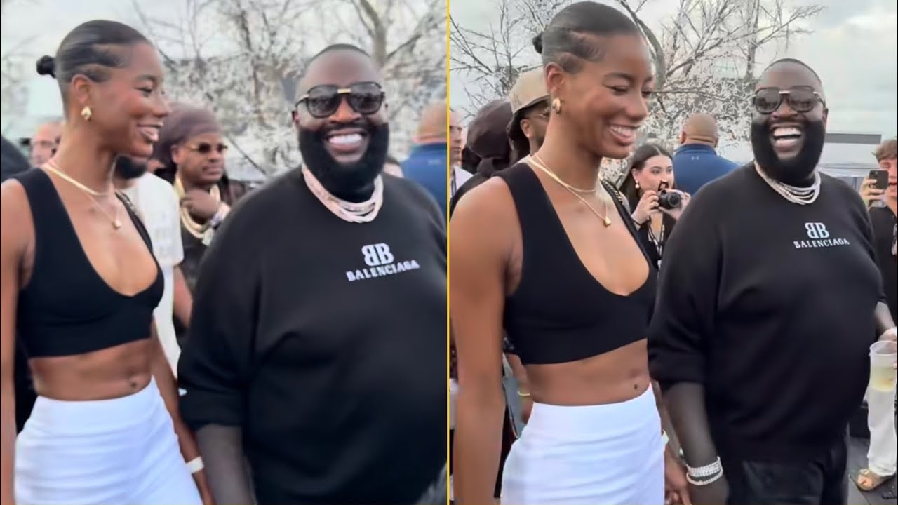 Rick Ross Shows His New Girlfriend And Walking Hand In Hand At Red Carpet Edition 22 Fashion Show