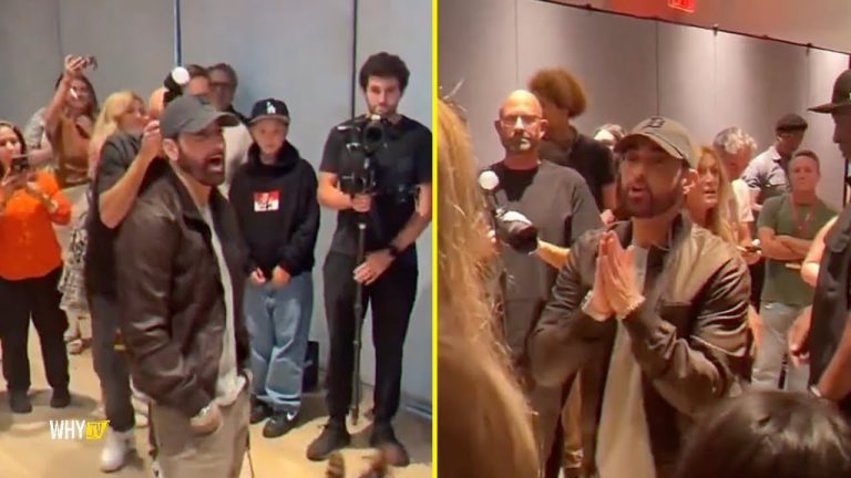 Eminem Reacts To Fan Calling Him 'A Guy From Fortnite' At STANS Documentary Premiere