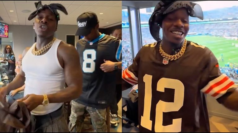 "Im Here For Prime" DaBaby Trashes Cam Newton Jersey & Swaps For Shedeur's After Going Off In Pre...