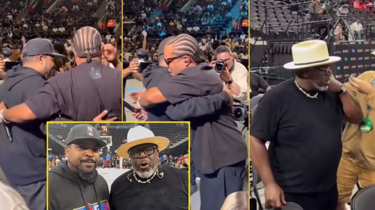 Ice Cube Linked Up With Xzibit, Cedric The Entertainer And More At Big 3 Game Last Night In LA