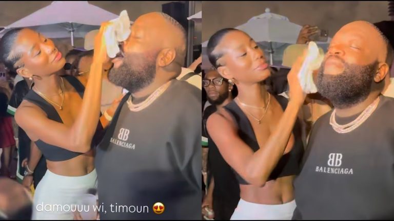 Rick Ross New Girlfriend Jazzman Wipes The Sweat Off His Face Like A King At His First Fashion Show