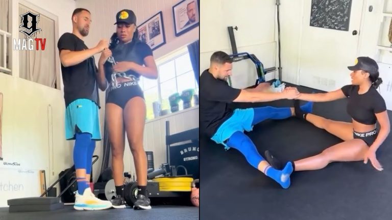 Klay Thompson Prepares For Upcoming NBA Season With "GF" Megan Thee Stallion! 