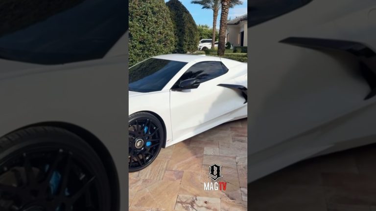 Rick Ross With The White Corvette 