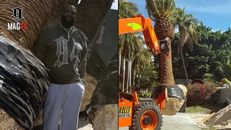Rick Ross Spends $500k On Huge Palm Trees For His Star Island Mansion! 