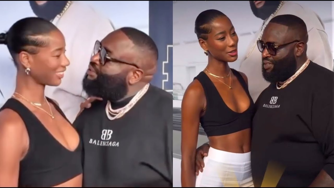 Rick Ross Gets Curved By His New Girl After He Tried To Kiss Her On The Red Carpet