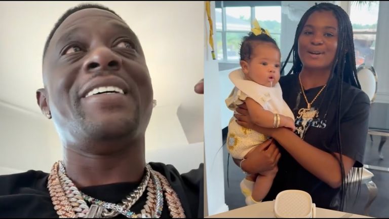 Boosie Reunites With Daughter Ivy! Cant Stop Laughing After Newborn Throws Up On Her 