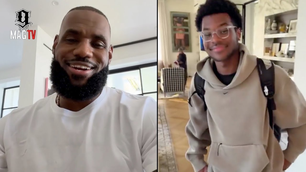 "Ya'll See His Beard" Lebron Teases Son Bryce After He Returns Home From College!