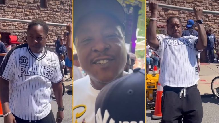 Jadakiss Makes PSA About Upcoming Event And Makes Push Ups With Yonkers Kids In NY Streets