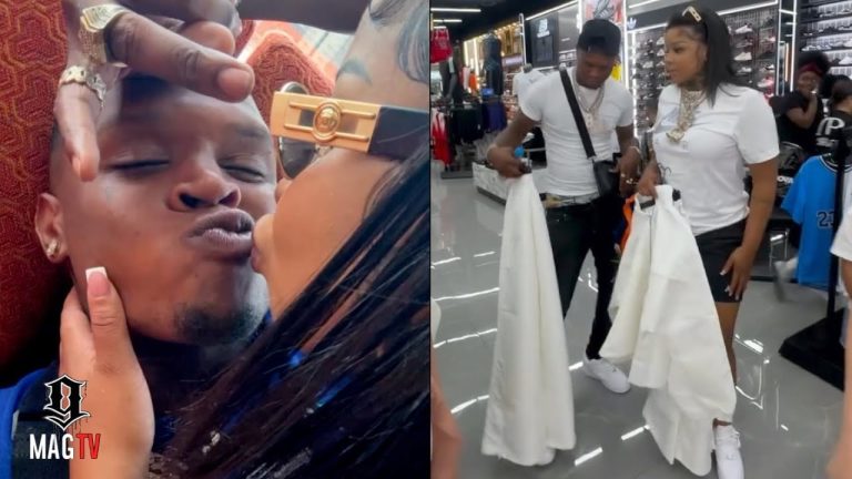 Chrisean Rock Spotted Lip Locking Wit Soulja Boy's Artist HoodTrophy Bino! 