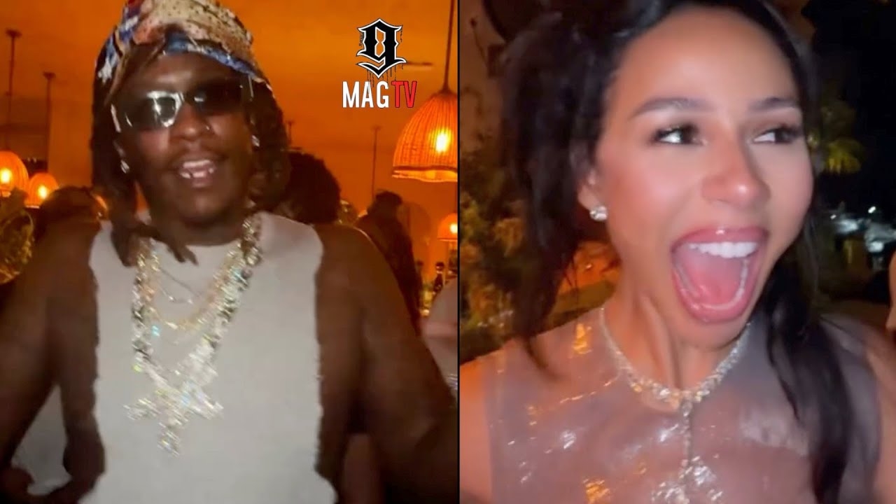 Young Thug & "GF" Mariah The Scientist Exchange Jewelry While Celebrating His 34th B Day!