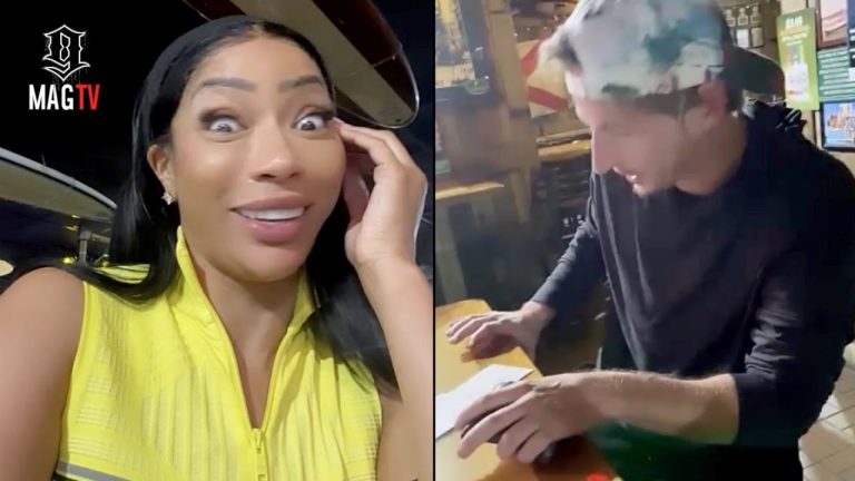"Check Please" Tommie Lee Lets Random Guy Pay Her $1k Bar Tab! 