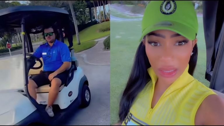 Tommie Lee SPAZZES On Golf Corse Employee After Her Cart Malfunctions On 19th Hole 