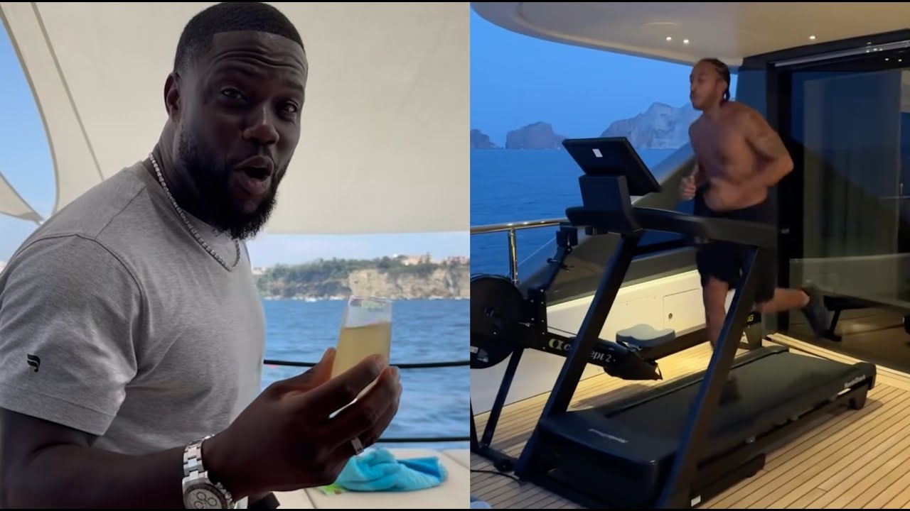 Ludacris Gives Kevin Hart Tour Of His Mega Yacht While On Couples Vacation With Their Wives